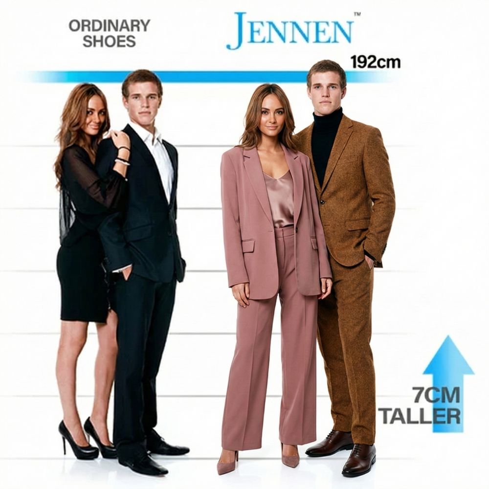 Mr. Allan Poe 7cm | 2.8 Inches Height Boost | Elevator Shoes for Formal Hidden Heel Footwear