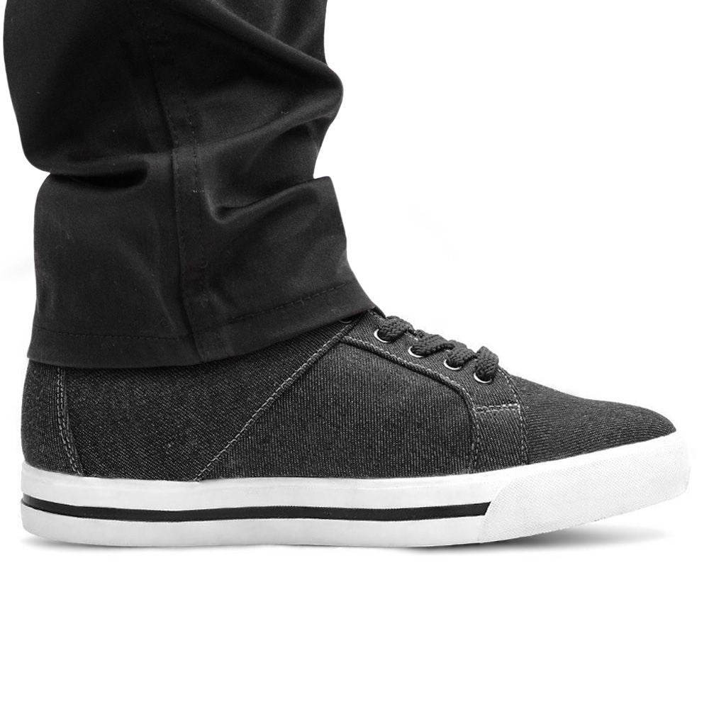 Mr. Bartok Black 5cm | 2 inches Taller Black Height Increasing Shoes