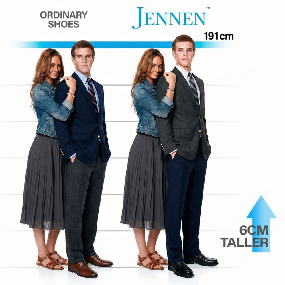 Mr. Dias Black 6cm | 2.4 Inches Height Boost | Dressy Elevator Shoes with Hidden Heels