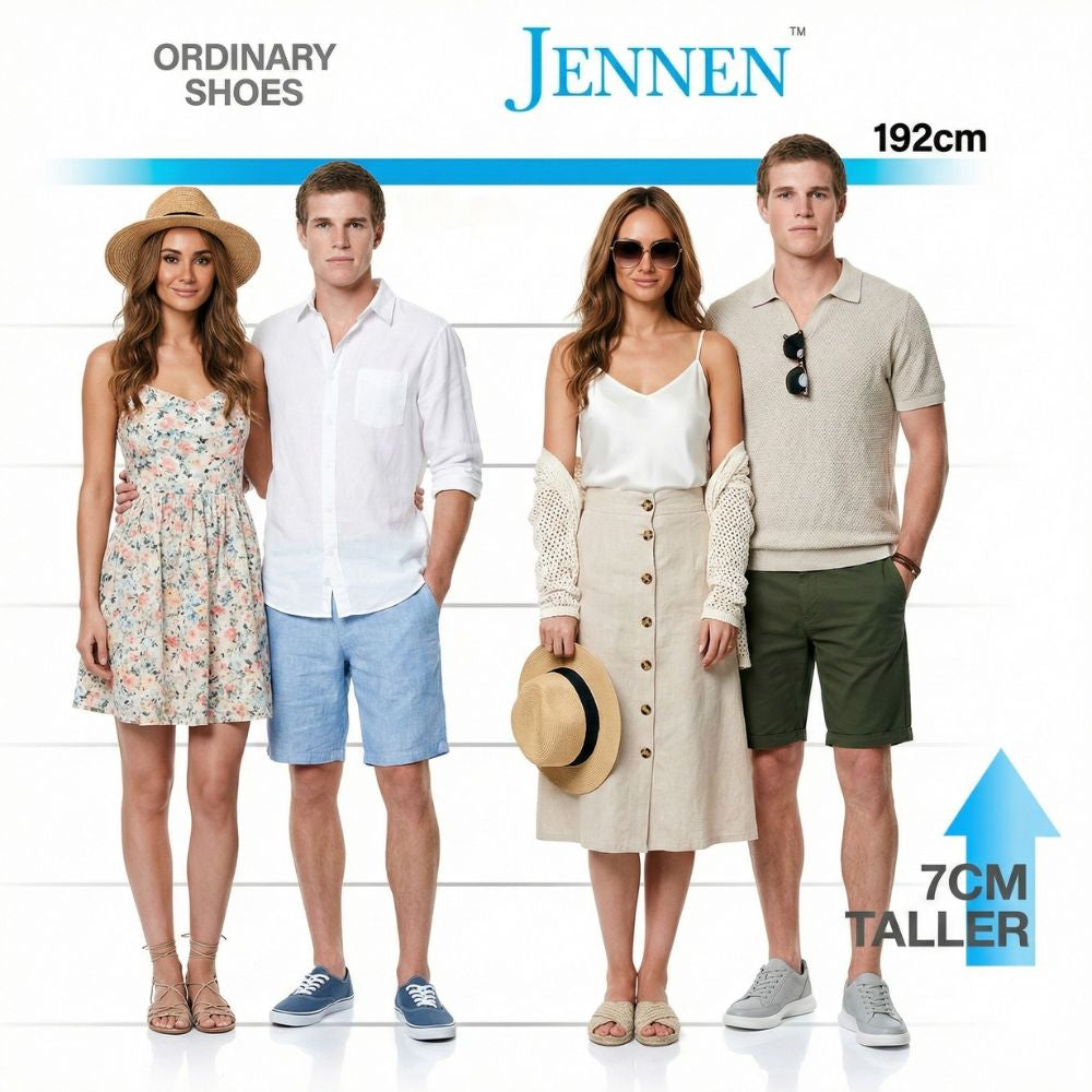 Mr. Federer 7cm | 2.8 inches Light Grey Elevated Kicks for Everyday Style