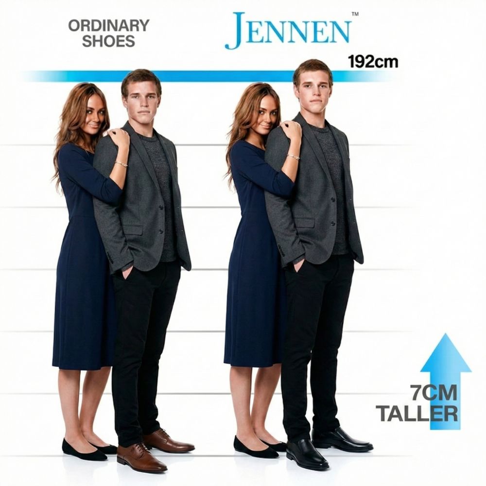 Mr. Haydn Black 7cm | 2.8 inches Taller Black Mens Business Shoes