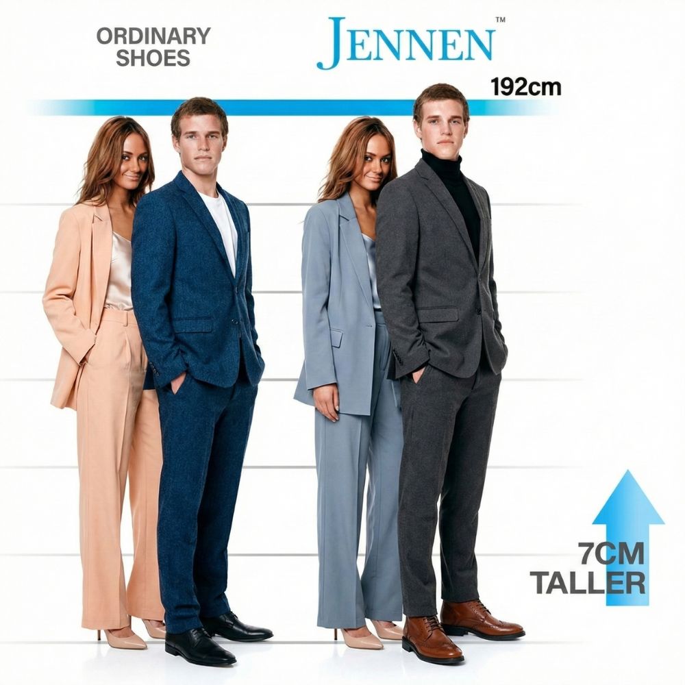 Mr. Ives Brown 7cm | 2.8 inches Taller Brogue Men's Heeled Boots