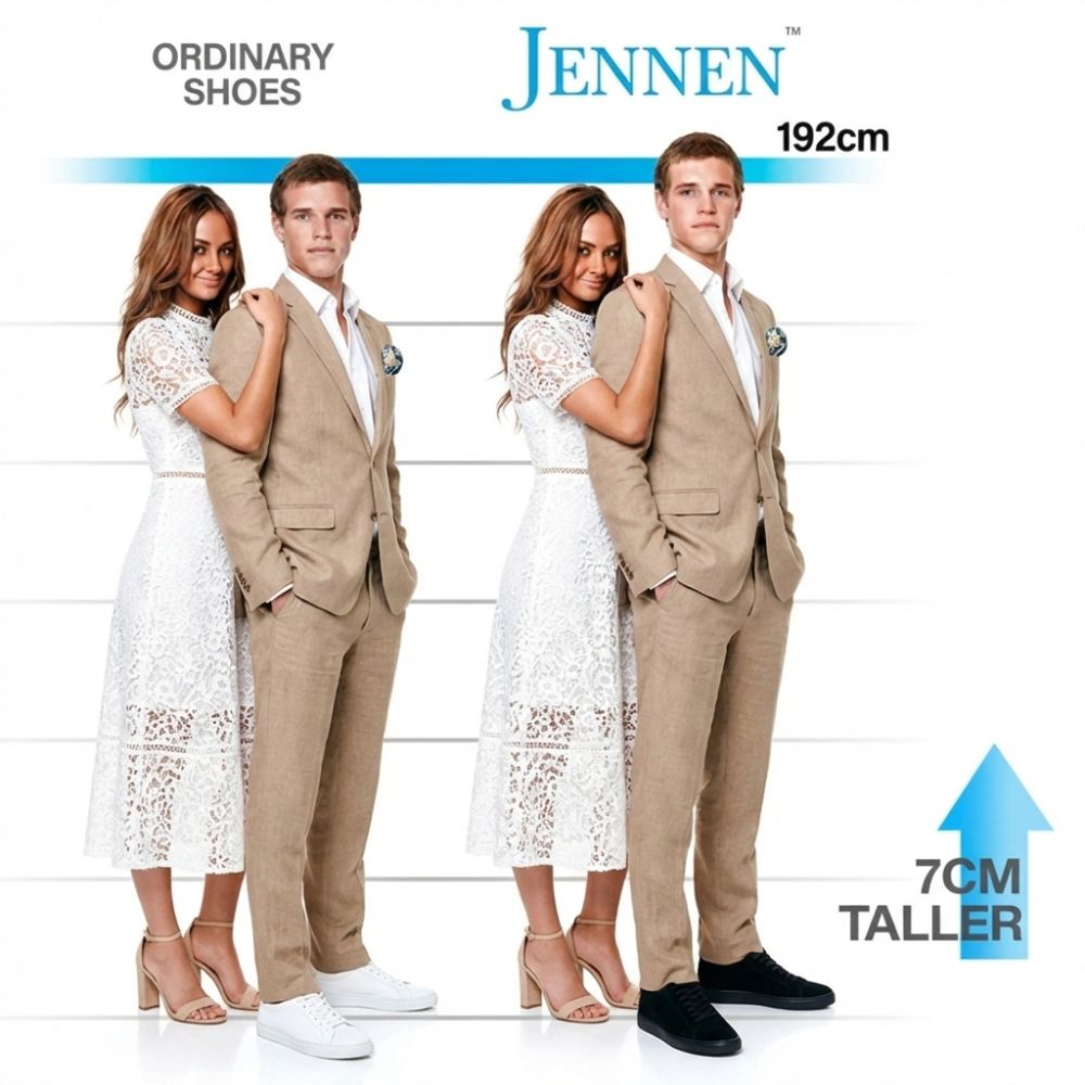 Mr. Jackie 7cm | 2.8 inches Black Taller Casual Elevator Suede Sneakers