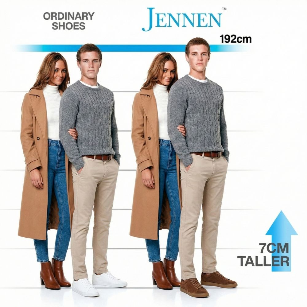 Mr. Jackie 7cm | 2.8 inches Brown Taller Casual Suede Sneakers