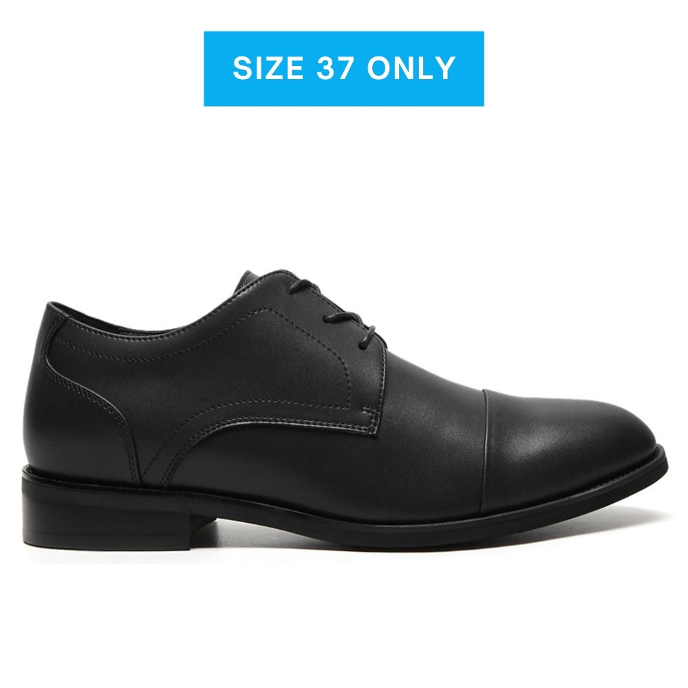 Vegan Height boosting formal black shoes