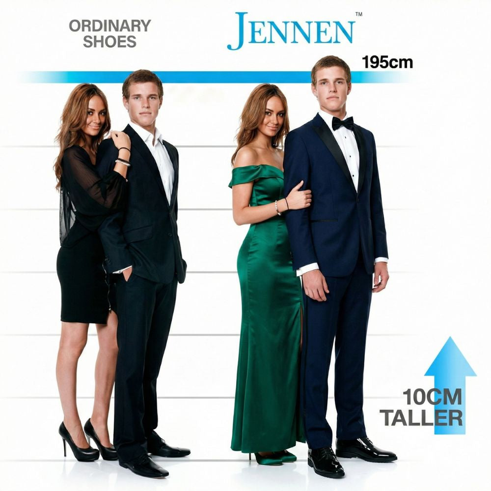 Mr. Orwell Patent Black 10cm | Patent Height-Boosting Formal Shoes (4")