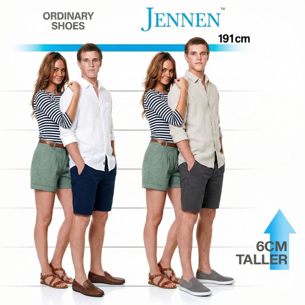 Mr. Schleiger 6cm | 2.4 Inches Height Boost | Slip-On Casual Elevator Shoes