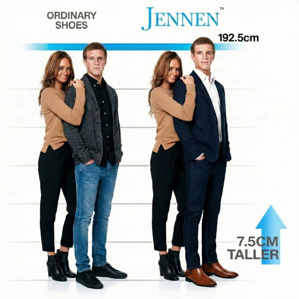 Mr. Shakespeare 7.5cm | 3 Inches Height Boost | Stylish Chelsea Elevator Boots