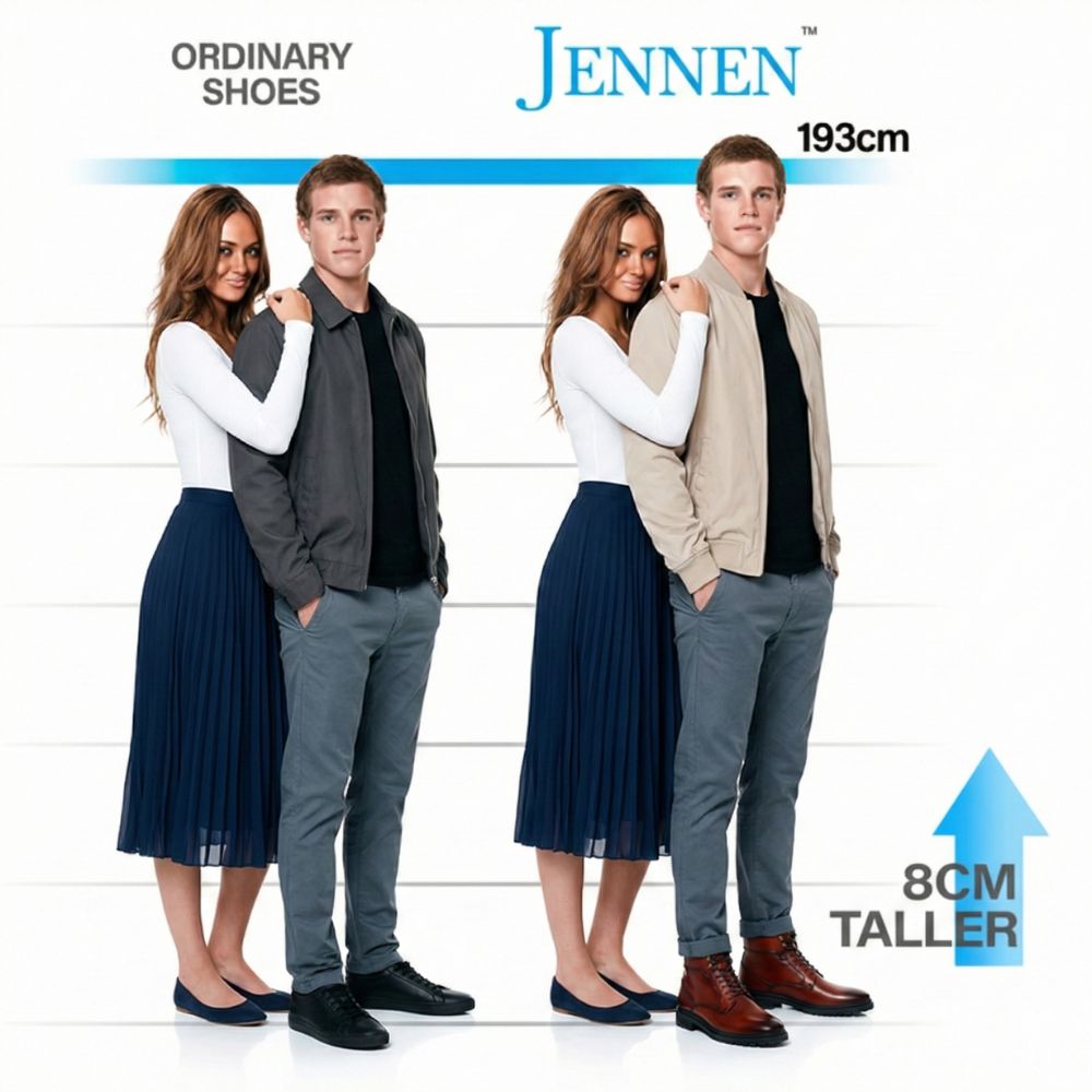 Mr. Sherwin 8cm | 3.2 Inches Height Boost | High-Rise Elevator Boots