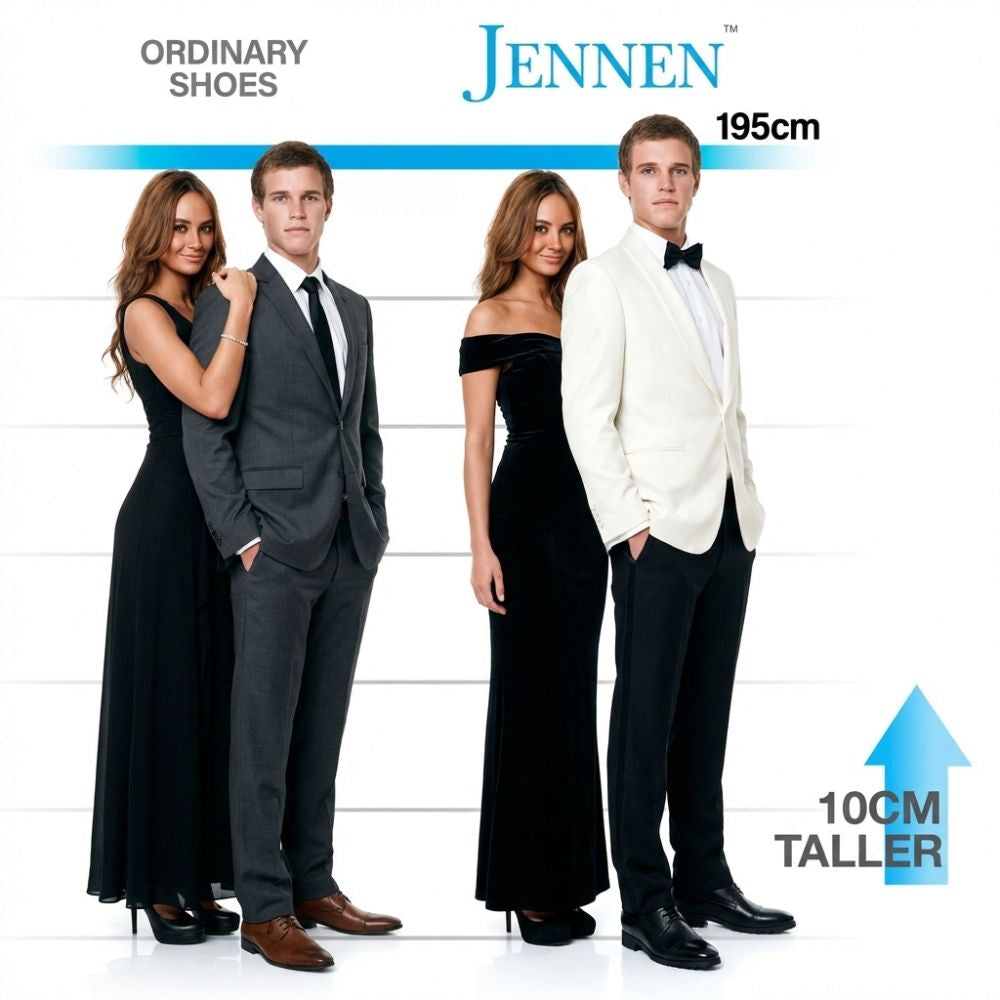 Mr. Varma Black 10cm | Executive Height-Boosting Formal Shoes (4")