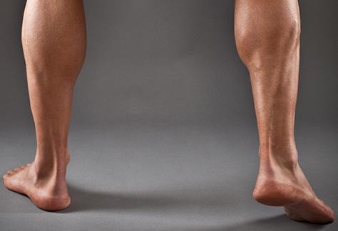 Stronger calves with elevator shoes