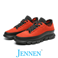 Mr. Bet-David 6cm | 2.4 inches Standout Red Casual Outings Tall Sneakers