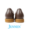 Mr. Gibson 7cm | 2.8 inches Stylish Slip On Brown Leather Elevator Shoes