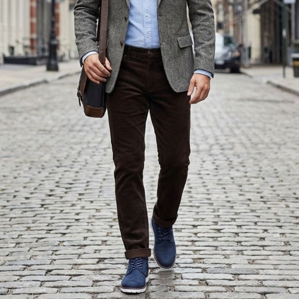 Mr. Kosmas | 8cm Taller - Suede Elevator Work Style Boots