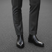 Mr. Ferras Vegan Black 8cm | 3.2 inches Taller Elevated Boots