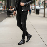 Mr. Ferras Black 8cm | 3.2 inches Taller Formal Elevator Boots