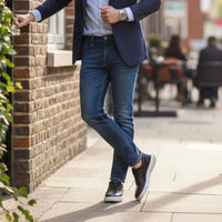 Mr. Federer 7cm | 2.8 inches Timeless Black Elevated Casual Shoes