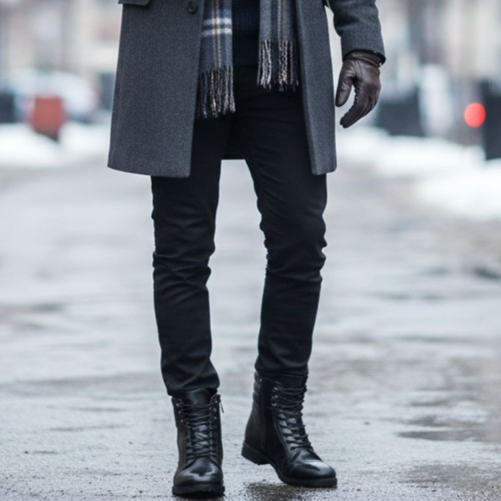 Mr. Abela 8cm | 3.2 inches Taller Men's Black Elevator Boots