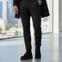 Mr. Moses 11cm | 4.33 inches Tallest Black Suede Elevator Boots
