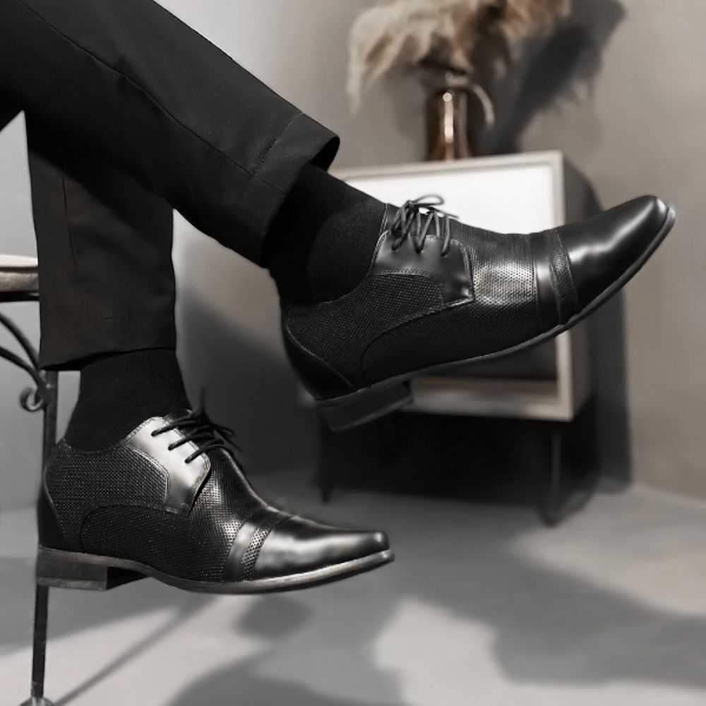 Mr. Cavalli | 7cm Height Increasing Elevator Formal Wedding Shoes For Men