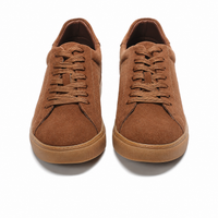 Mr. Jackie 7cm | 2.8 inches Brown Taller Casual Suede Sneakers