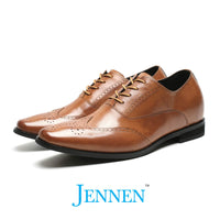 Mr. Gounod Light Brown 7cm | 2.8 inches Taller Business Shoes for Men