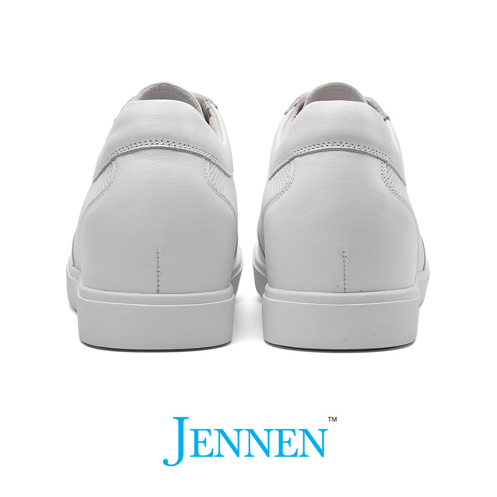 Mr. Nadal 6cm | 2.4 inches Taller White Classic Leather Sneakers