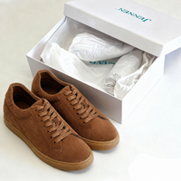 Mr. Jackie 7cm | 2.8 inches Brown Taller Casual Suede Sneakers