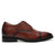 Mr. Mak two-tone brown Derby height-increasing shoes for men, crafted from premium cow leather with 7cm hidden lift, perfect for formal events and professional attire.