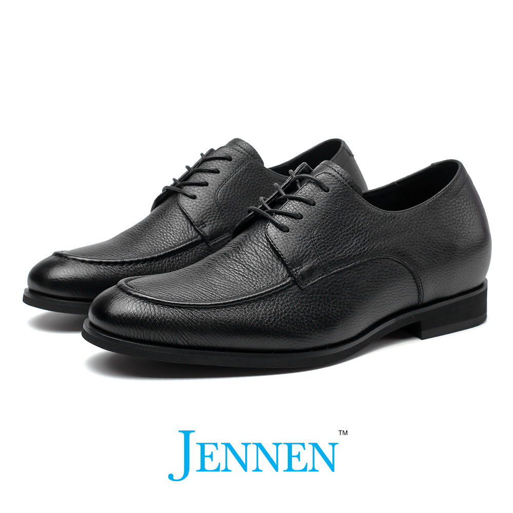 Dr. Malone 6cm | 2.4 inches Black Hidden Heel Dress Shoes