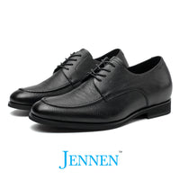 Dr. Malone 6cm | 2.4 inches Black Hidden Heel Dress Shoes