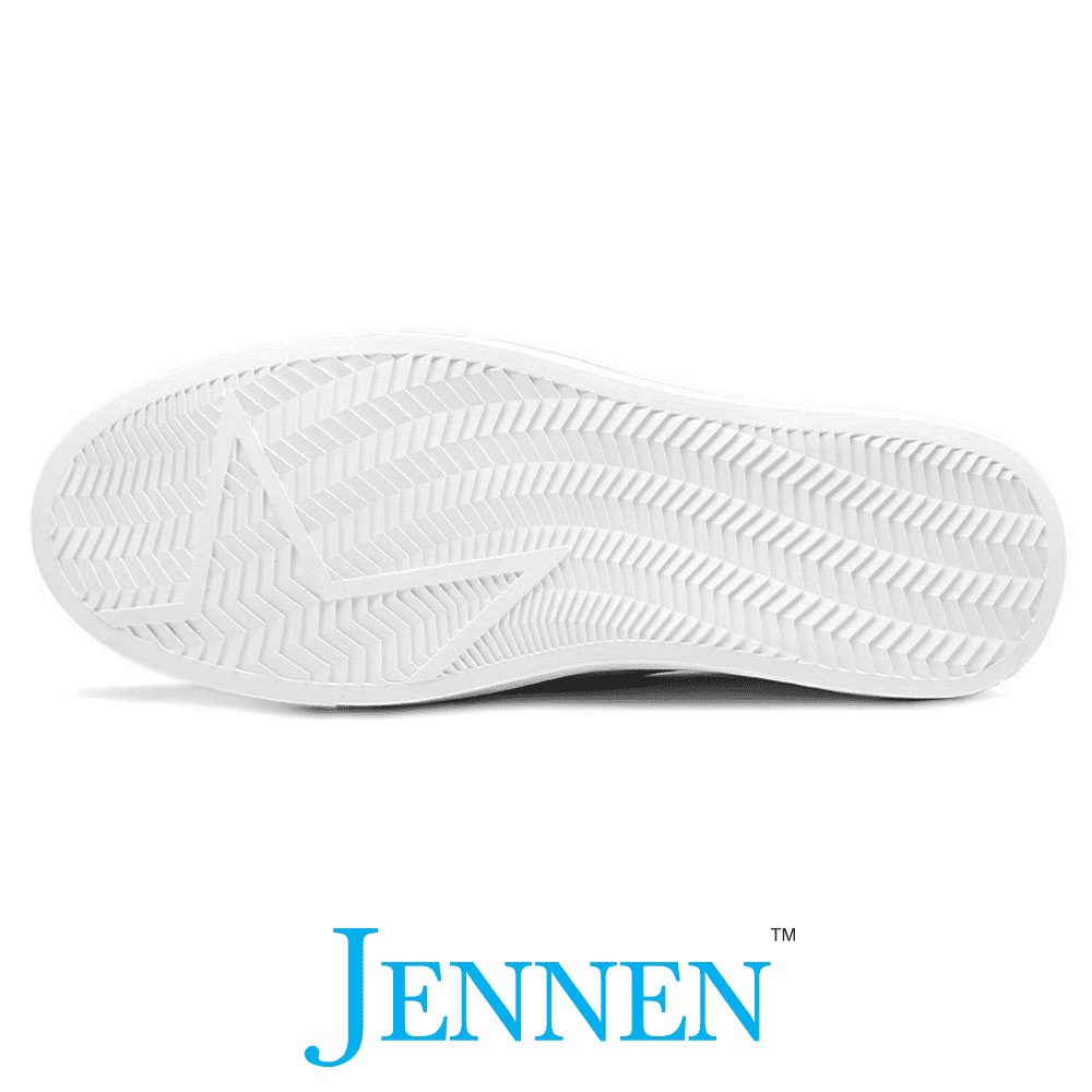 Mr. Bruce Lee 6cm | 2.4 inches Taller Casual White Slip On Elevator Shoes