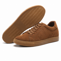 Mr. Jackie 7cm | 2.8 inches Brown Taller Casual Suede Sneakers