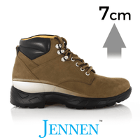 Mr. Nepal Brown 7cm | 2.8 inches Taller Desert Hiking Style Elevator Boots