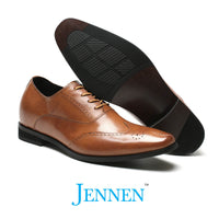 Mr. Gounod Light Brown 7cm | 2.8 inches Taller Business Shoes for Men