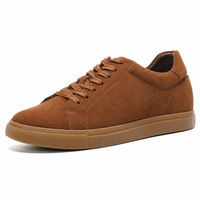Mr. Jackie 7cm | 2.8 inches Brown Taller Casual Suede Sneakers