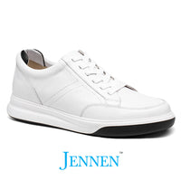 Mr. Federer 7cm | 2.8 inches White Elevated Casual Sneakers for Men