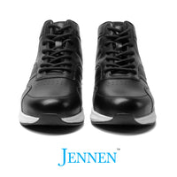 Mr. Pippen 8cm | 3.2 inches Taller Black High Top Leather Kicks