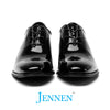 Mr. Assange Black 7cm | 2.8 inches Taller Patent Wedding Shoes for Men