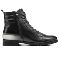 Mr. Abela 8cm | 3.2 inches Taller Men's Black Elevator Boots