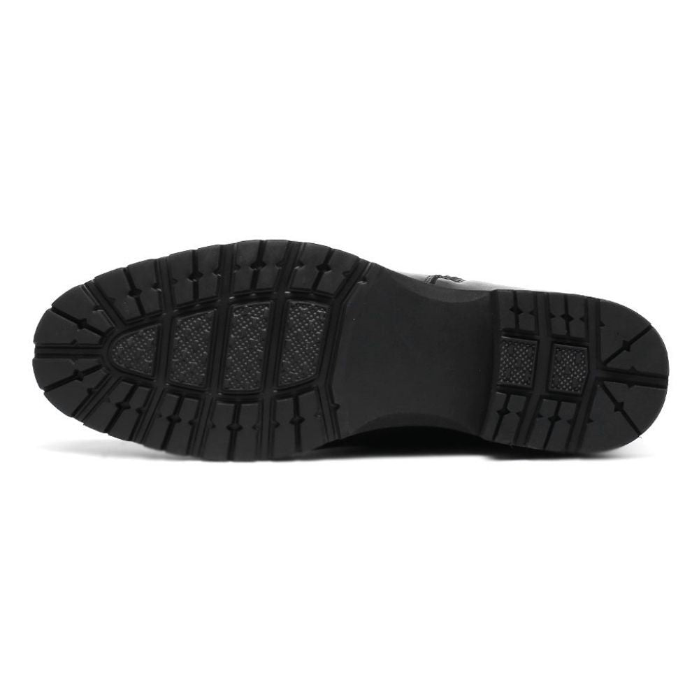 Black shoe sole on a white background