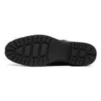Black shoe sole on a white background