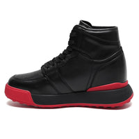 Mr. Alex Black 10cm | Premium Leather Elevator Sneakers (4")