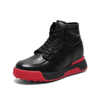 Mr. Alex Black 10cm | Premium Leather Elevator Sneakers (4")