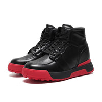 Mr. Alex Black 10cm | Premium Leather Elevator Sneakers (4")