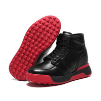 Mr. Alex Black 10cm | Premium Leather Elevator Sneakers (4")