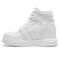 Mr. Alex White 10cm | Height-Increasing Leather Sneakers (4")