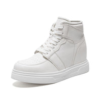 Mr. Alex White 10cm | Height-Increasing Leather Sneakers (4")