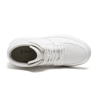Mr. Alex White 10cm | Height-Increasing Leather Sneakers (4")