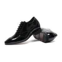 Pair of Black patent leather shoes  7cm hidden heel